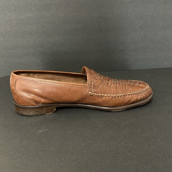 ALFANI LEATHER BASKET WEAVE LOAFERS SIZE 10.5 - Picture 8 of 16